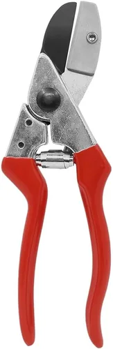 Miniatura 2 de Zenport Z203 Podadora resistente, acción de yunque, asas rojas, acero, 8.5 pulgadas