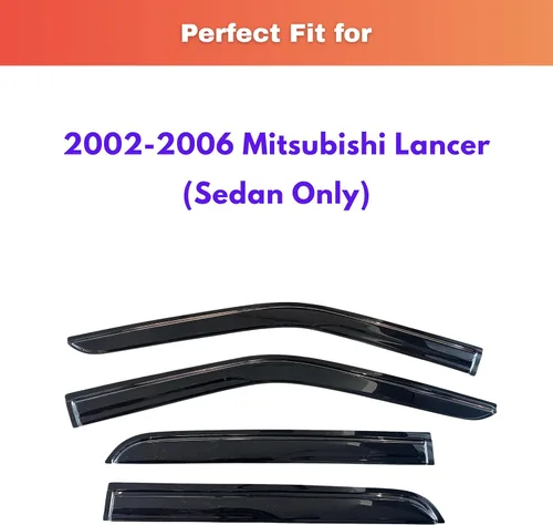 Miniatura 372 de KPY Visor de ventana compatible con Kia Soul 2009-2013, Protector contra lluvia de 4 unidades, deflectores de ventilación de ventana lateral