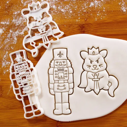 Miniatura 2 de Set of Mouse King and Nutcracker Cookie Cutters, 2 pieces - Bakerlogy