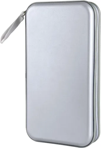 Miniatura 11 de Siveit Funda para CD, soporte para 80 CD/DVD, carteras para CD/DVD, estuches duros de plástico para CD/DVD, organizador de almacenamiento para Rojo