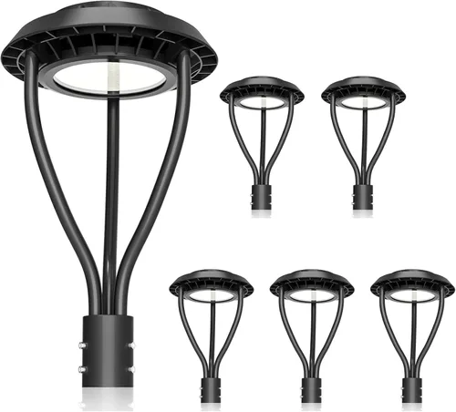 Miniatura 9 de KUKUPPO Luz LED de poste superior de 60 W, certificación ETL, 8400 lm, CCT ajustable 3000K/4000K/5000K, potencia ajustable 60W/48W/36W lámpara