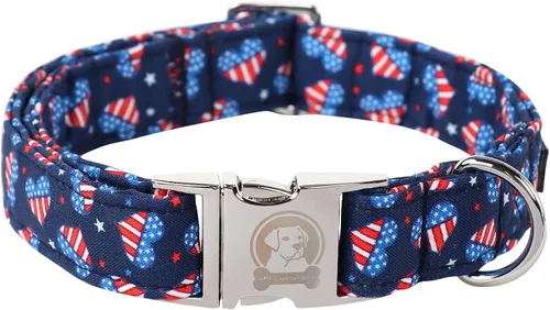 Miniatura 24 de MR.CHUBBYFACE· Collar de perro de primavera y verano, lindos collares de perro de limón verde, collar ajustable de tela natural suave para perros