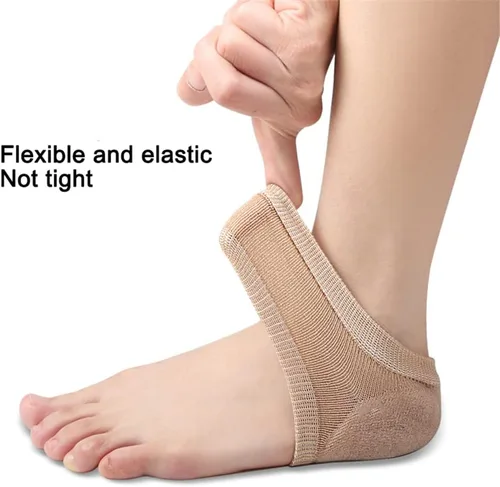 Miniatura 4 de Calcetines hidratantes para el talón, 2 pares de calcetines de talón suaves forrados de gel para pies secos y ásperos agrietados, calcetines