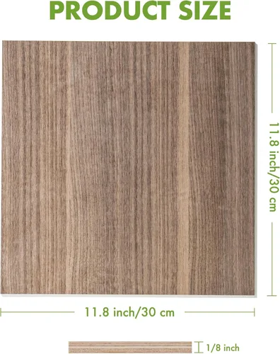 Miniatura 3 de ROBOTIME 6 piezas de madera contrachapada de nogal de 0.118 pulgadas para corte láser, madera contrachapada de 1/8 para manualidades, grabado