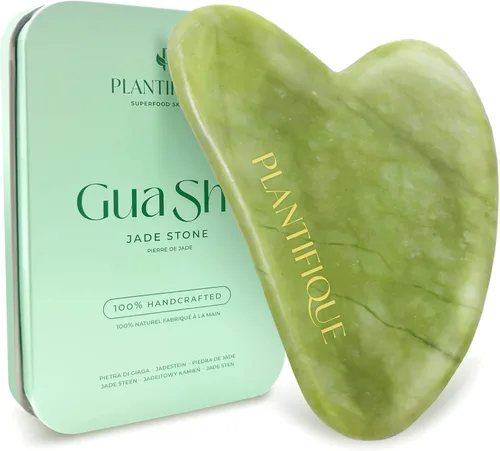 Miniatura 10 de PLANTIFIQUE Juego de Rodillo Facial de Hielo y Gua Sha de Acero Inoxidable - Herramientas de Masaje para Cuidado de la Piel con Crioterapia - Juego