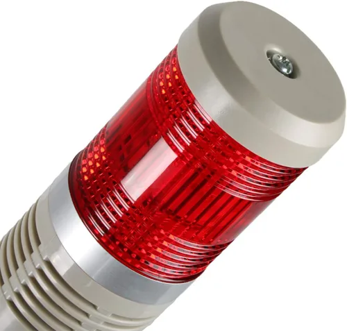 Miniatura 3 de Luz de advertencia industrial de la pila LED de 1 capa con el zumbador para la seguridad, DC 12V