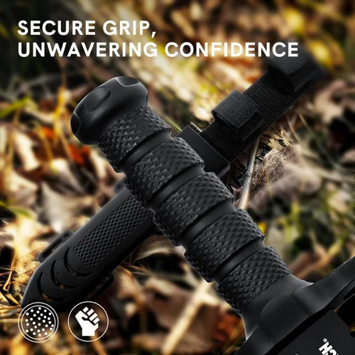 Miniatura 4 de Cuchillo de caza de hoja fija Dispatch con vaina, cuchillos de supervivencia de 12 pulgadas para hombres, cuchillo táctico Bowie con mango Cuchillo