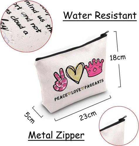 Miniatura 2 de JXGZSO Estuche de cosméticos - rosa, dibujos animados, impermeable, viajes, organizador de maquillaje para mujer, regalo de reina del concurso
