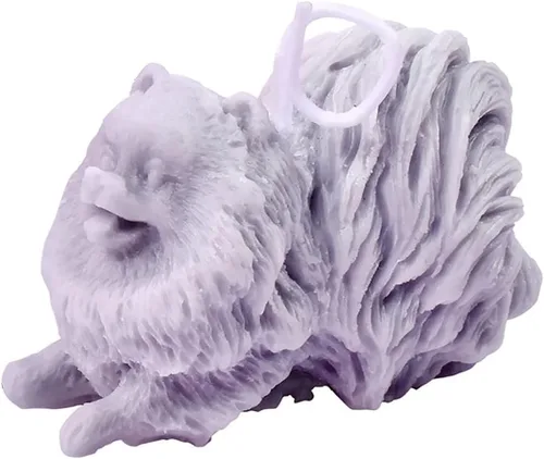 Miniatura 4 de Grainrain Molde de vela de silicona 3D perros jabón hacer molde hecho a mano cera resina epoxi molde (SXY095)