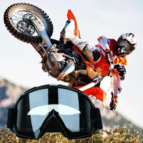 Miniatura 7 de Lentes de motocross y cuatrimoto - Lentes de carreras MX y MTB, lentes de protección para bicicleta, lentes de seguridad para adultos, jóvenes