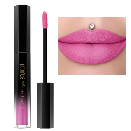 Miniatura 31 de Lápiz labial rojo de larga duración, pintalabios líquido mate para mujeres sin transferencia, a prueba de manchas, suave y fácil de aplicar