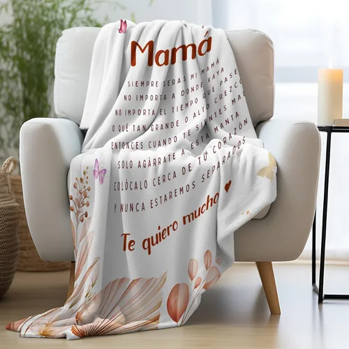 Miniatura 5 de Regalos para mamá, manta de regalos para mamá de 60 x 50 pulgadas, regalos para mamá en español, feliz cumpleaños mamá, regalos para mamá mexicana