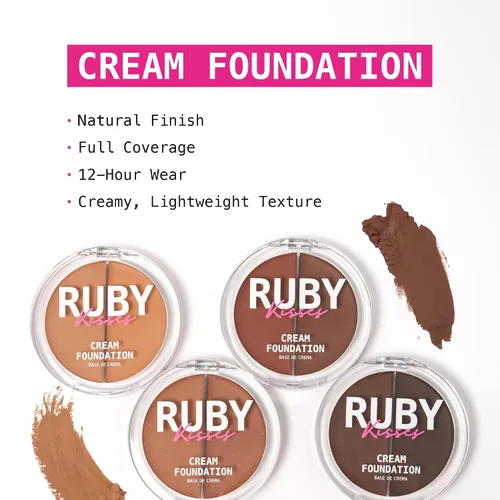 Miniatura 3 de Ruby Kisses 3D Face Creator Base y Corrector en Crema, 12 Horas de Larga Duración, Cobertura Media a Completa, No Graso, Ideal para Maquillaje y 1-7