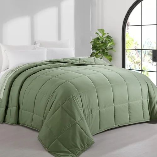 Miniatura 8 de HOMBYS Edredón de tamaño King de Alaska de 136 x 120 pulgadas para todas las estaciones, relleno de edredón de gran tamaño, edredón de cama Gris