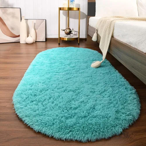 Miniatura 20 de Softlife Alfombras Esponjosas para Dormitorio, Alfombra de Área Peluda Bonita para Niñas y Niños Habitación de Bebé Decoración del Hogar, 2 x 5 Pies
