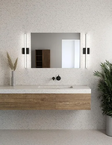 Miniatura 5 de Sonneman Modern Lighting 2769.25 Stix - Lámpara LED lineal para tocador de pared o techo para baño o dormitorio, se instala horizontal o vertical