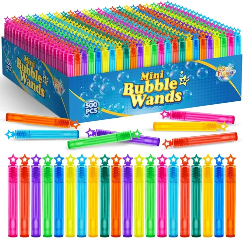 Miniatura 9 de 300 piezas de varitas para burbujas mini, surtido de juguetes para regalos de fiesta de burbujas para niños, juguetes temáticos para cumpleaños