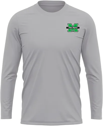 Miniatura 163 de Camisa deportiva de manga larga oficial de la NCAA Collegiate para hombre, con logotipo en el pecho izquierdo, colección Athletic Heather