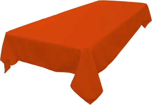 Miniatura 58 de LA Linen Mantel rectangular lavable de popelín de poliéster, resistente a las manchas y a las arrugas, cubierta de mesa 60x84, mantel de tela