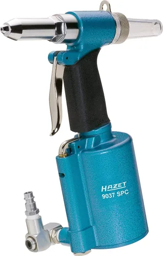 HAZET Pistola de remache ciega 9037SPC I neumática, hidráulica, 4 piezas nasales, fuerza de tracción: 8700N, tamaño del remache: 2.4-4.0.31