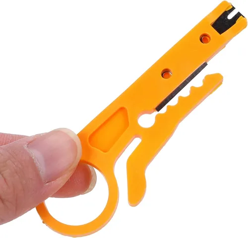 Miniatura 3 de Mini pelacables, pelacables de red, cortador de perforación para cable de alambre de red, pelacables de categoría 5e, necesidades diarias