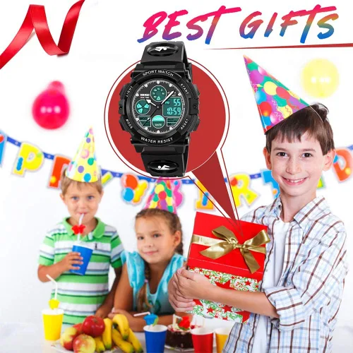 Miniatura 7 de ATIMO Reloj impermeable multifunción LED para niños - Regalos para niños