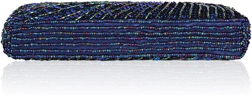Miniatura 5 de RARITYUS Bolso de noche para mujer con forma de rosa de satén sedoso con elegante asa de metal para fiesta, boda