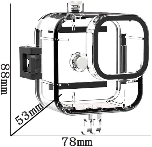 Miniatura 3 de Coyktonty - Funda impermeable para GoPro Hero11 Mini, color negro, 98.4 ft, accesorio de filmación subacuática con soporte y tornillos