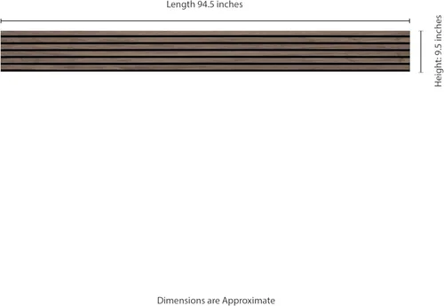 Miniatura 9 de MSI Paquete de 4 paneles de pared de listones de madera acústica para decoración de interiores, paneles de madera estriada 3D que absorben el sonido