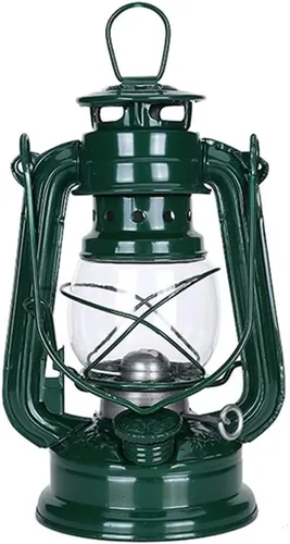 Miniatura 7 de Ochine Linterna vintage de queroseno de metal - Lámpara colgante retro para exteriores, camping y uso de emergencia