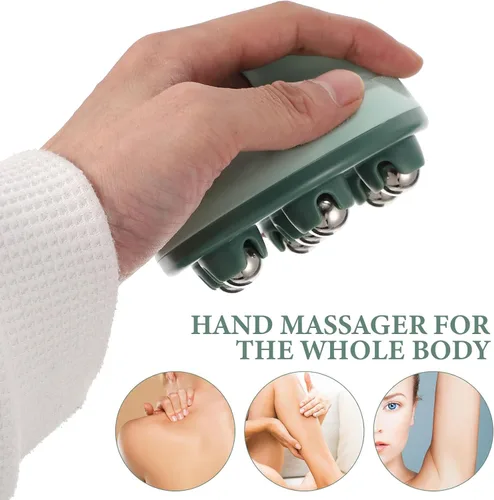 Miniatura 6 de FOMIYES 4 herramientas de masaje de bolas de rodillo: masajeador portátil de sostenido - herramientas de masaje de pies de cuello y hombro