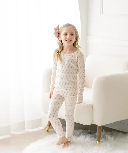 Miniatura 144 de AVAUMA Conjunto de pijama de algodón para bebés y niñas de 6 meses a 7 años