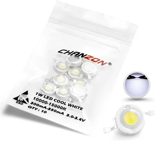 Miniatura 16 de Chanzon 10 piezas de chip LED de alta potencia de 1 W de espectro completo para plantas