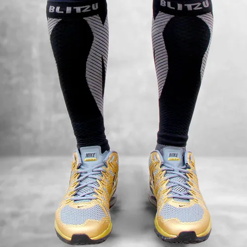 Miniatura 8 de Calcetines de compresión para la pantorrilla de hombres y mujeres Estos calcetines de compresión no cubren los pies. Sirven para tratar los dolores