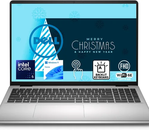 Dell Laptop con pantalla táctil FHD+ de 16 pulgadas con teclado retroiluminado | Intel Core 5 120U, 10 núcleos, hasta 5 GHz | RAM DDR5 de 16 GB,