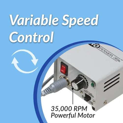 Miniatura 4 de Medicool Pro Power 35k Archivo eléctrico 35,000 RPM Sistema de archivo profesional con kit de brocas de manicura y pedicura 1 paquete