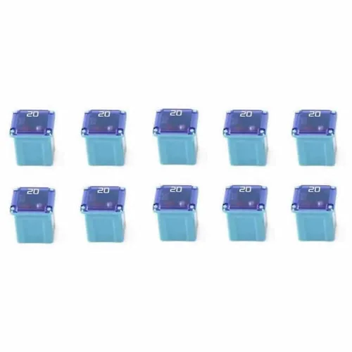 10 piezas de fusibles JCASE de bajo perfil para automóviles de 20 amperios, kit de fusibles para camionetas Ford, Chevy/GM, Nissan y Toyota, coches