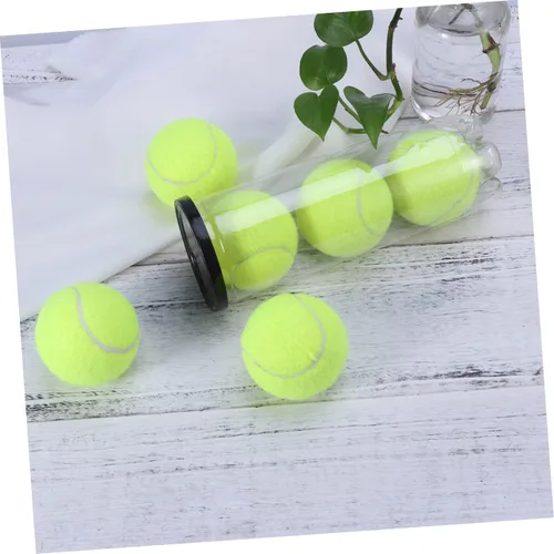 Miniatura 3 de Toddmomy 6 unidades de cilindro de tenis transparente contenedor negro para pelotas de tenis con tapa, organizador de almacenamiento de pelotas