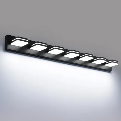 Miniatura 17 de Torondo Lámparas LED de tocador de baño con rotación de 360°, luces acrílicas para baño, modernos accesorios de iluminación de pared sobre espejo