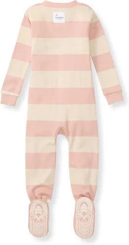 Miniatura 90 de Burt's Bees Baby Pijama para bebé niña, 100% algodón orgánico, pijama de una pieza, overol diagonal con cremallera, ajuste cómodo