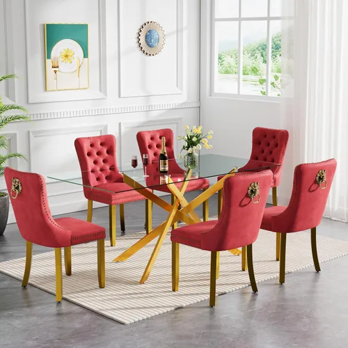 Miniatura 96 de HomVent Juego de mesa de comedor redonda de vidrio de 3 piezas, juego de mesa de comedor de vidrio templado para 2 mesas de cocina con 2 sillas