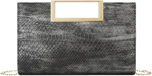 Miniatura 8 de Gets Bolso de mano para mujer, de piel sintética, bolso de noche para formal, boda, fiesta, bolso cruzado pequeño con cadena