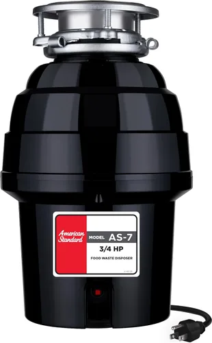 Miniatura 10 de American Standard 10-US-AS-5 Sistema de molienda de residuos de alimentos de acero inoxidable antiatascos para desechos de basura, línea delgada