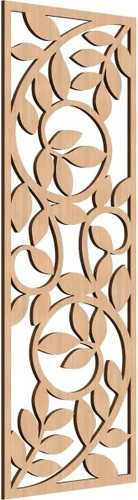 Miniatura 55 de 9 3/8"W x 24 3/8"H x 1/4"T Utica Decorativo Fretwork Madera Paneles de Pared, Abedul