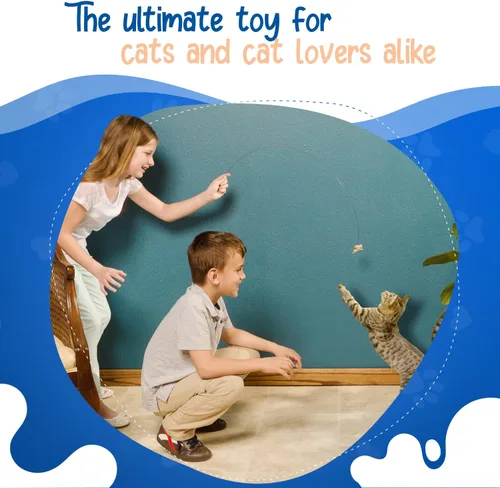 Miniatura 2 de Cat Dancer Juguete interactivo para gatos, diversión y fitness para tu amigo peludo, rollo de papel atractivo unido con alambre de acero flexible