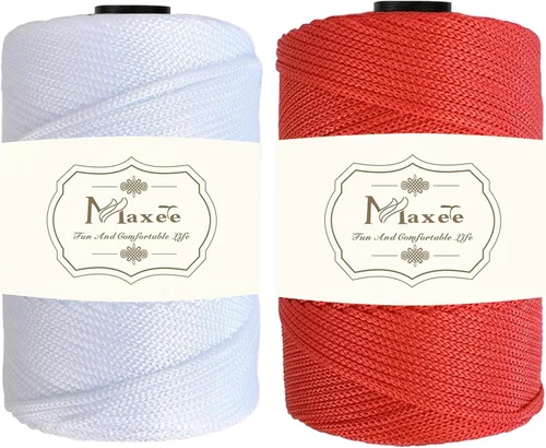 Miniatura 26 de Cordón de macramé premium de poliéster 3 mm × 218 yardas, cordón de macramé 100% polipropileno de 3 mm, ideal para crochet, colgadores de pared, 30