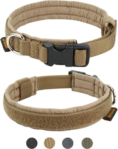 Miniatura 13 de EXCELLENT ELITE SPANKER Collar de nailon para cachorro, ajustable, suave, acolchado, resistente, hebilla de liberación rápida, ligero, sin Negro