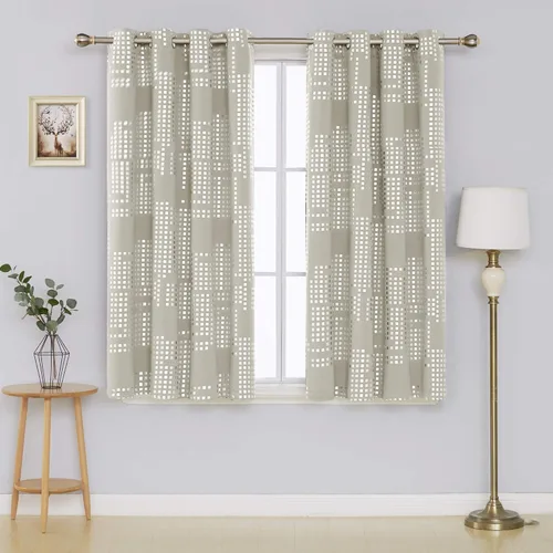 Miniatura 31 de Deconovo - Cortinas opacas para oscurecer la habitación, con aislamiento térmico, cortinas con ojales