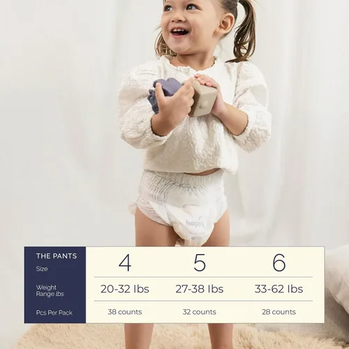 Miniatura 7 de Hoppi Pantalones de entrenamiento para dominadas talla 4 (2T-3T), 38 unidades Cintura 360° Ropa interior de entrenamiento para niños pequeños