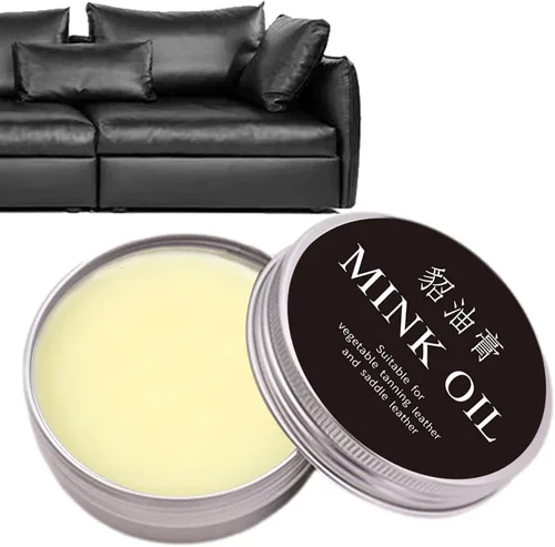 Miniatura 7 de Crema para el cuidado del cuero - Acondicionador de cuero natural Bálsamo de recoloración de cuero con aceite de visón Crema acondicionadora